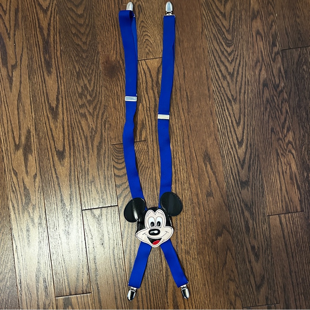 Vintage Mickey Mouse Walt Disney Production Child Sized Suspenders